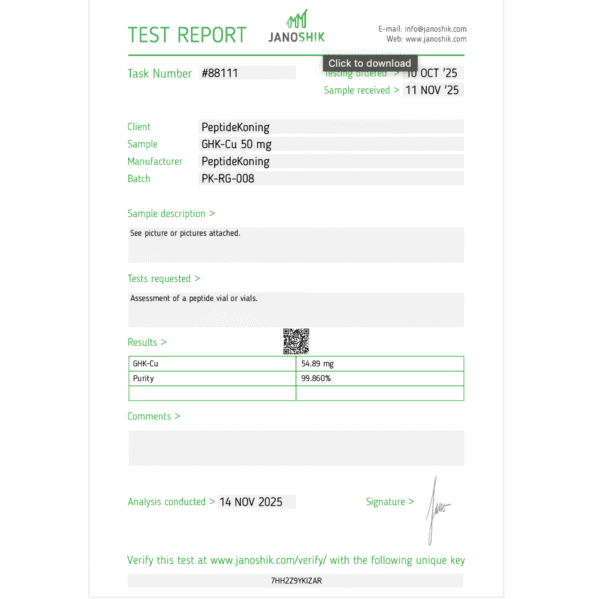 GHK-Cu COA 1